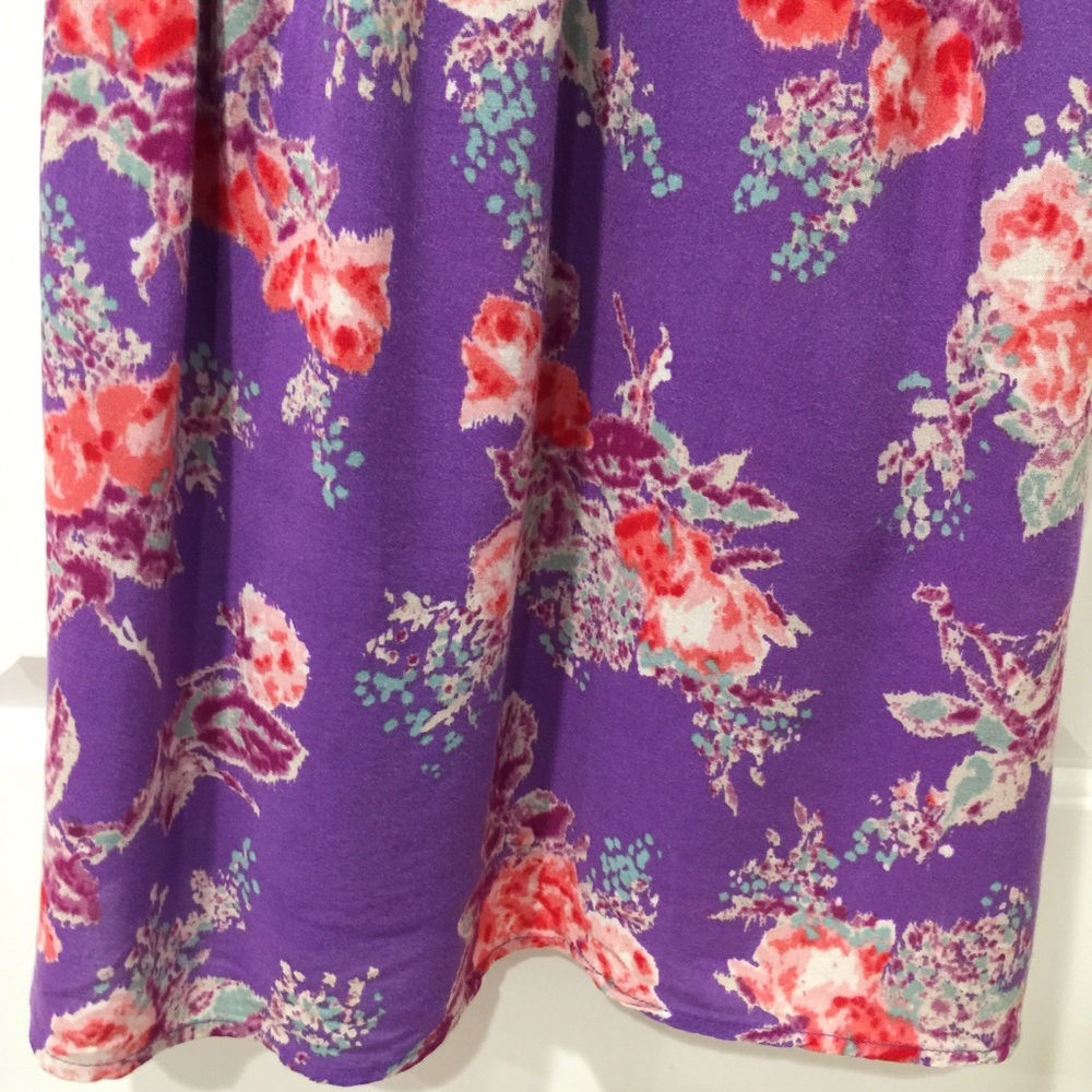 Beautiful Purple and Rose Floral Dress from Target - Picture 6 of 8